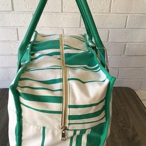 a new day Bags Canvas Striped Extra Large Weekender Bag Poshmark